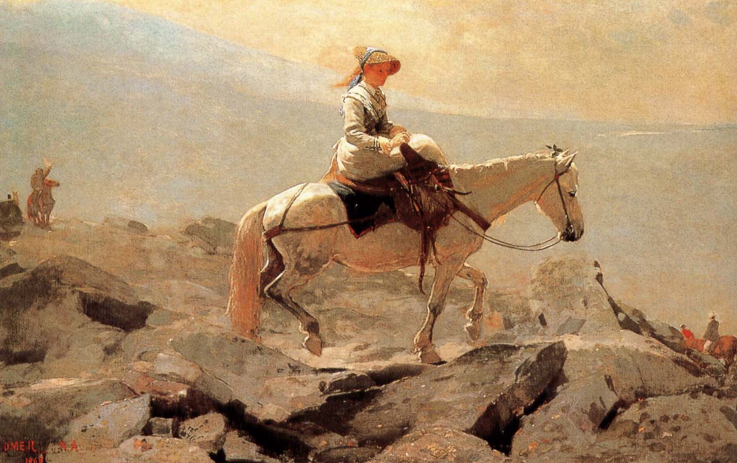 Winslow Homer Hakusan in horse riding trails